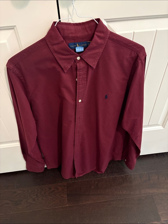 Ralph Lauren Other - Ralph Lauren Men’s Long-Sleeve Wine Button-Down Shirt